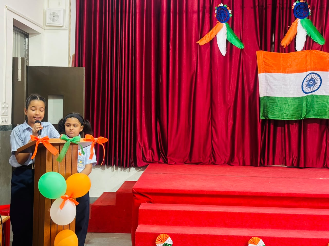 St.Mary's Sr.Sec.School Jhajjar Primary section celebrated the independence day with colourful patriotic programmes.